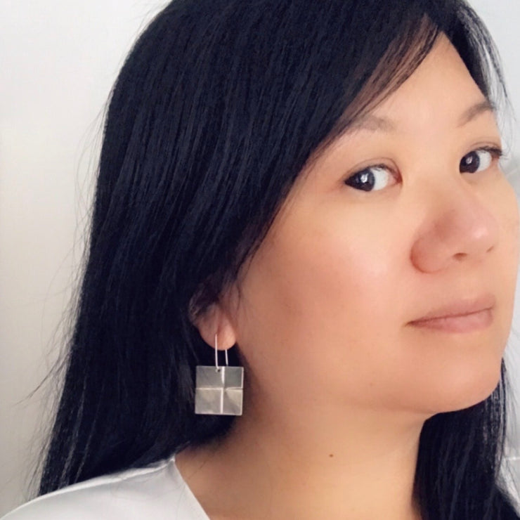 Quilted Square Earrings