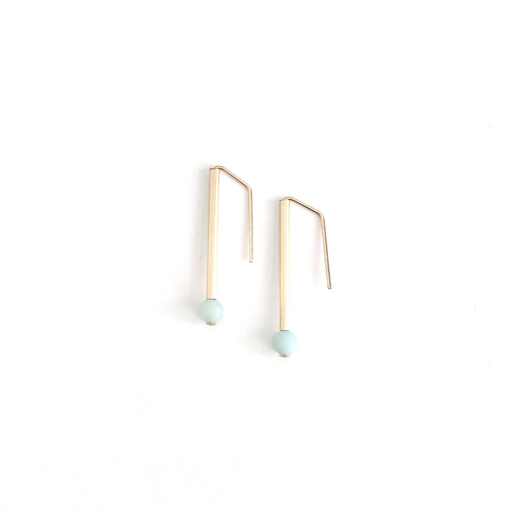 Amazonite Everyday Earrings Petite