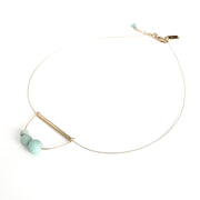 Matte Amazonite Abacus Necklace