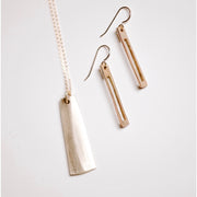 Space Earrings-Matte Brass