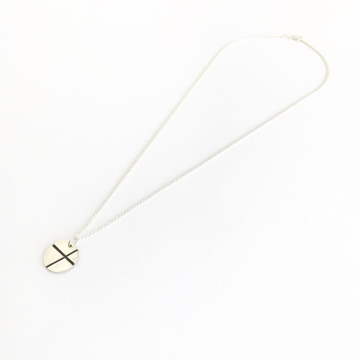 XO Kiss & Hug Necklace-Sterling Silver