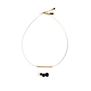 Matte Onyx Abacus Necklace