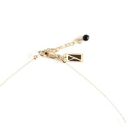 Matte Onyx and Quartz Mini Wire Necklace