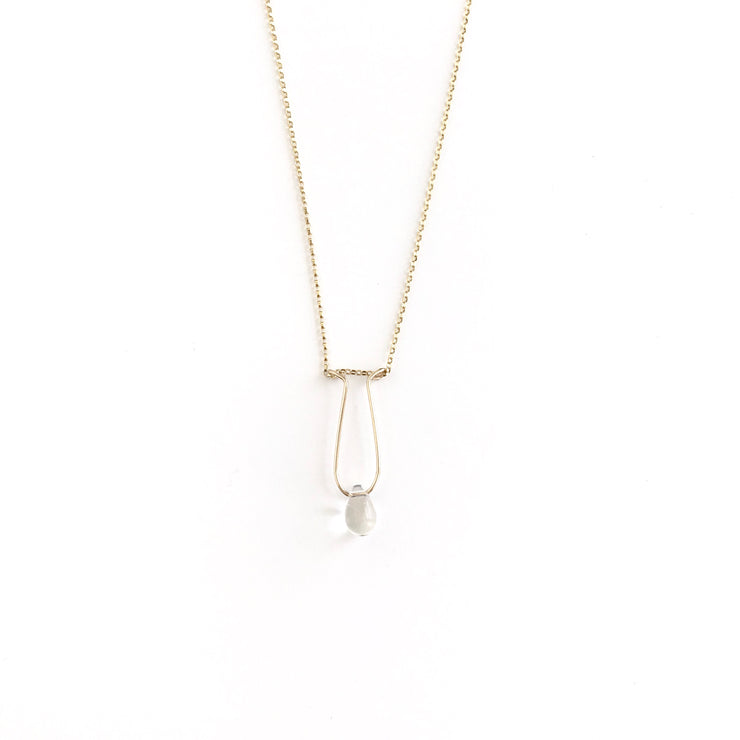 *SPECIAL CHARITABLE ITEM* Quartz Crystal Teardrop Necklace
