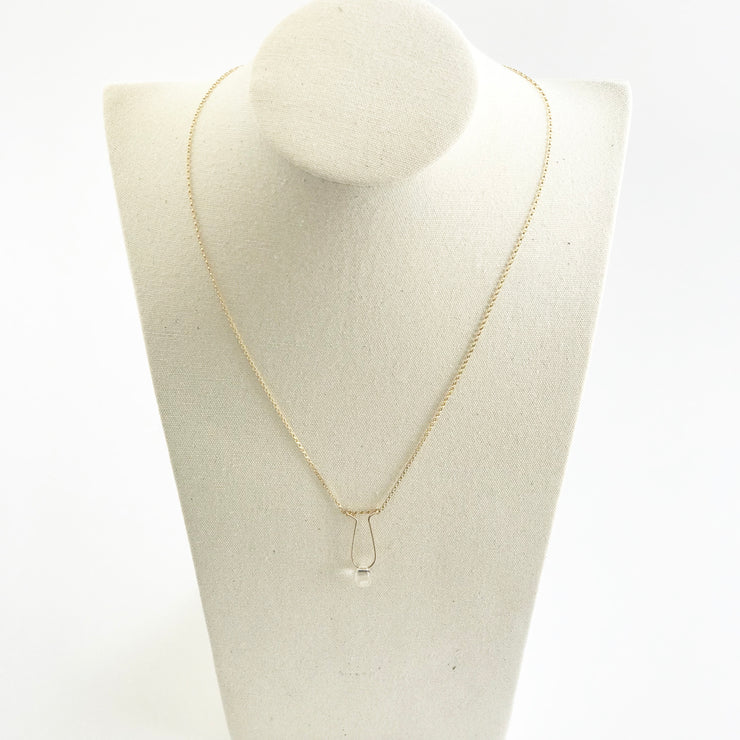 *SPECIAL CHARITABLE ITEM* Quartz Crystal Teardrop Necklace