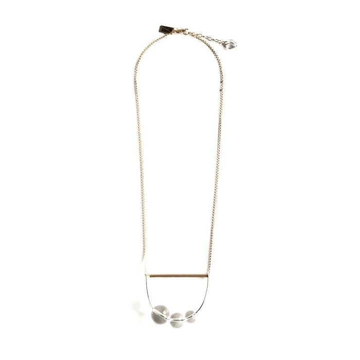 Quartz Crystal Abacus Necklace