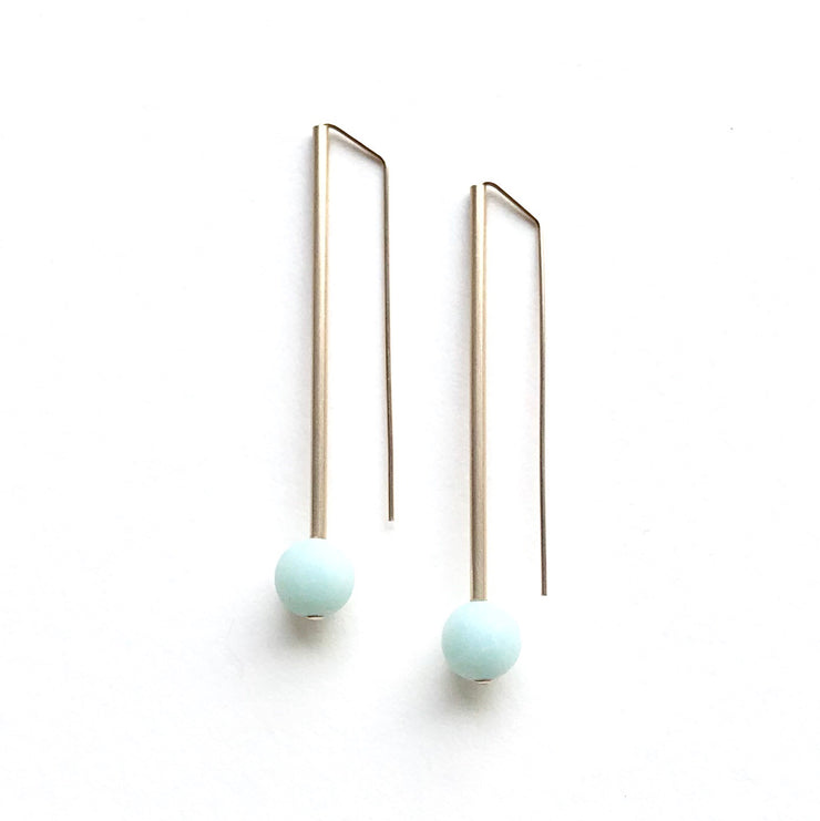 Matte Amazonite Ball and Long Tube