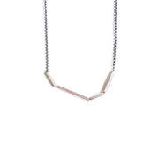 Mini Abstract Necklace with Square Tubes