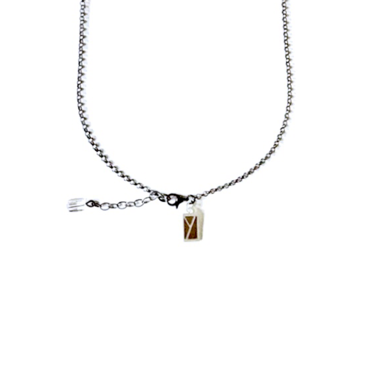 Mini Abstract Necklace with Square Tubes