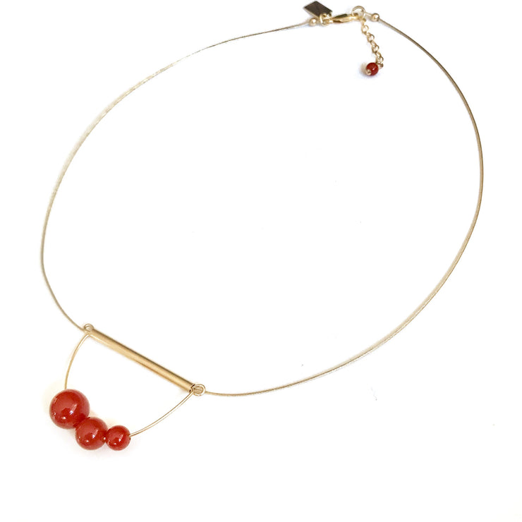 Carnelian Abacus Neck
