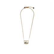 Labradorite and Bar Necklace