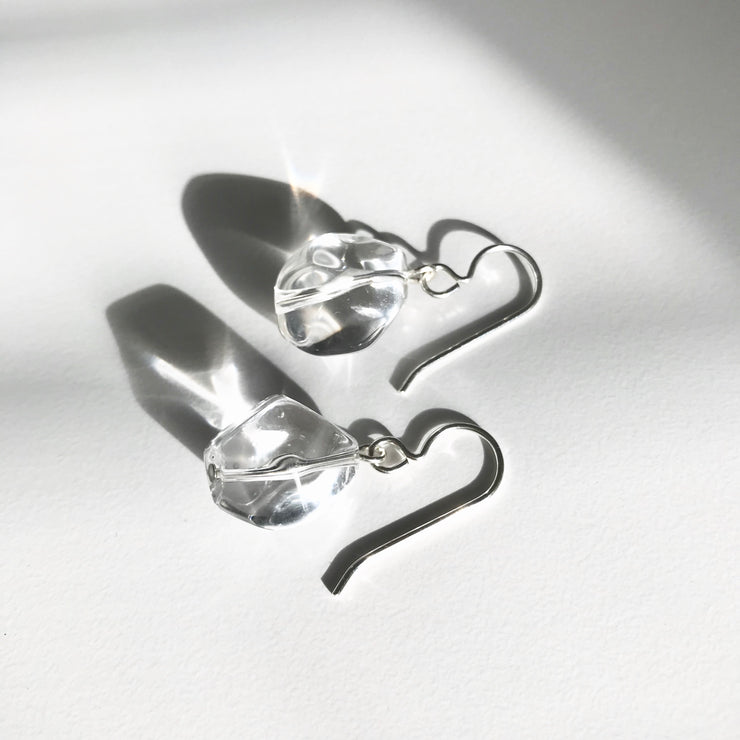 Quartz Single Nugget Earring