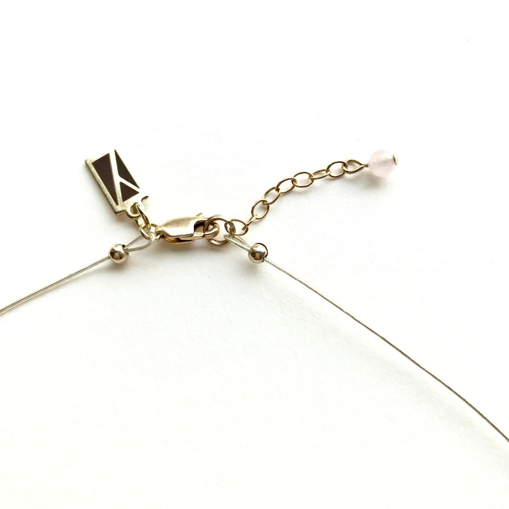 Rose Quartz Abacus Necklace