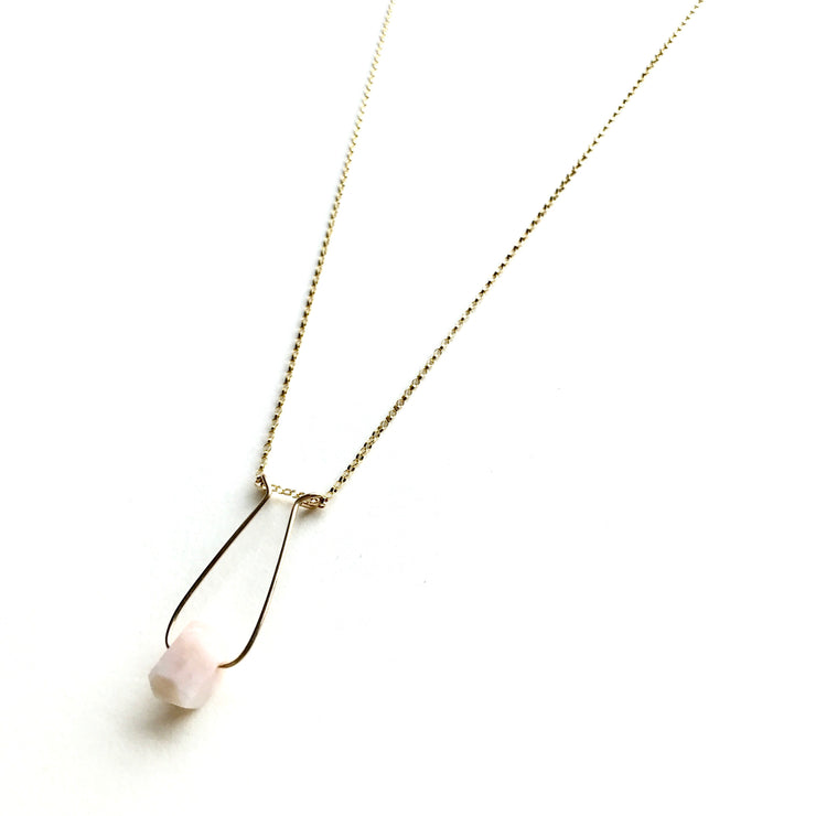 Opal Single Nugget Hope Necklace