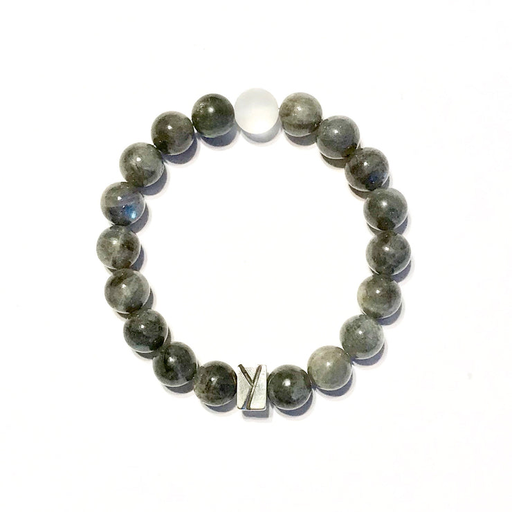 Labradorite and Quartz Bracelet
