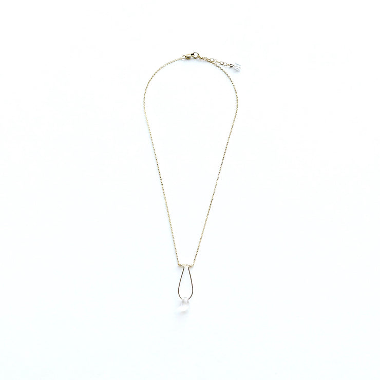 *SPECIAL CHARITABLE ITEM* Quartz Crystal Teardrop Necklace