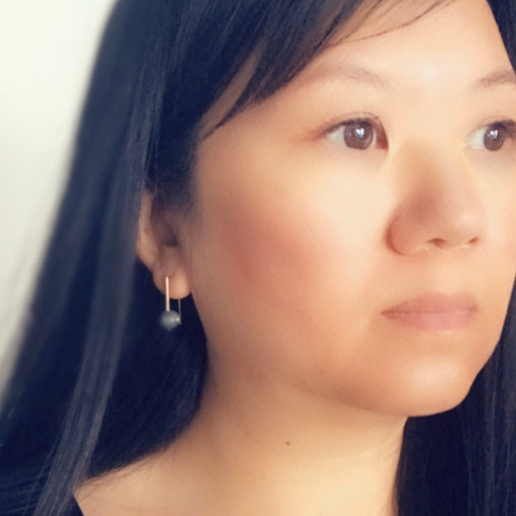 Matte Labradorite Everyday Earring