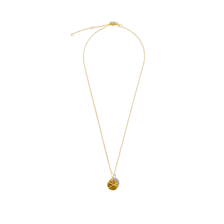 XO Kiss & Hug Necklace-Solid 14k Gold