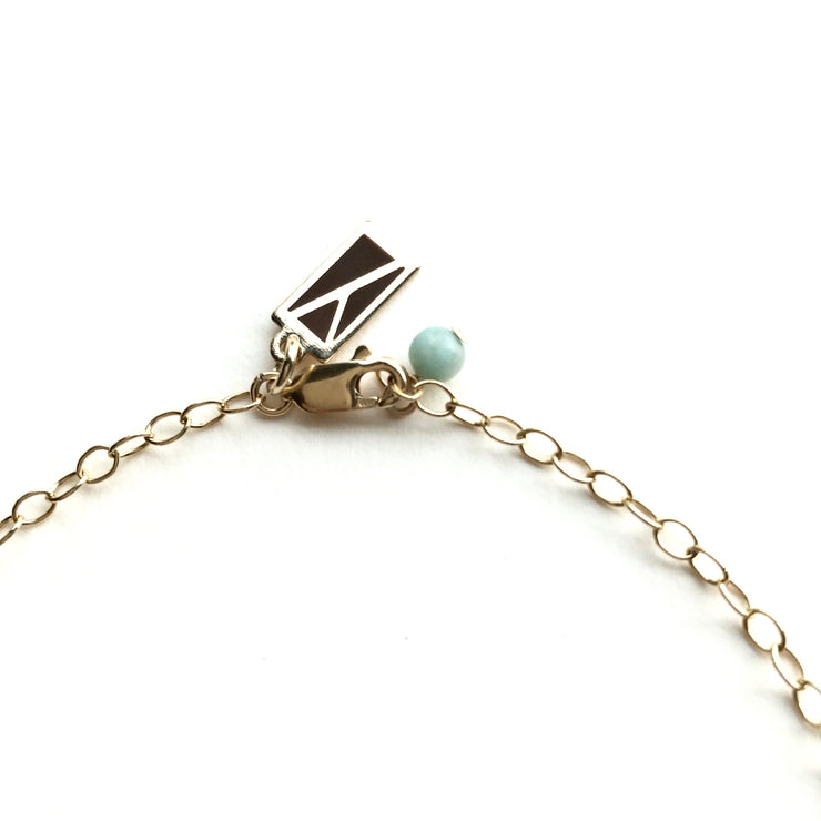 Amazonite Long Necklace with Tubes