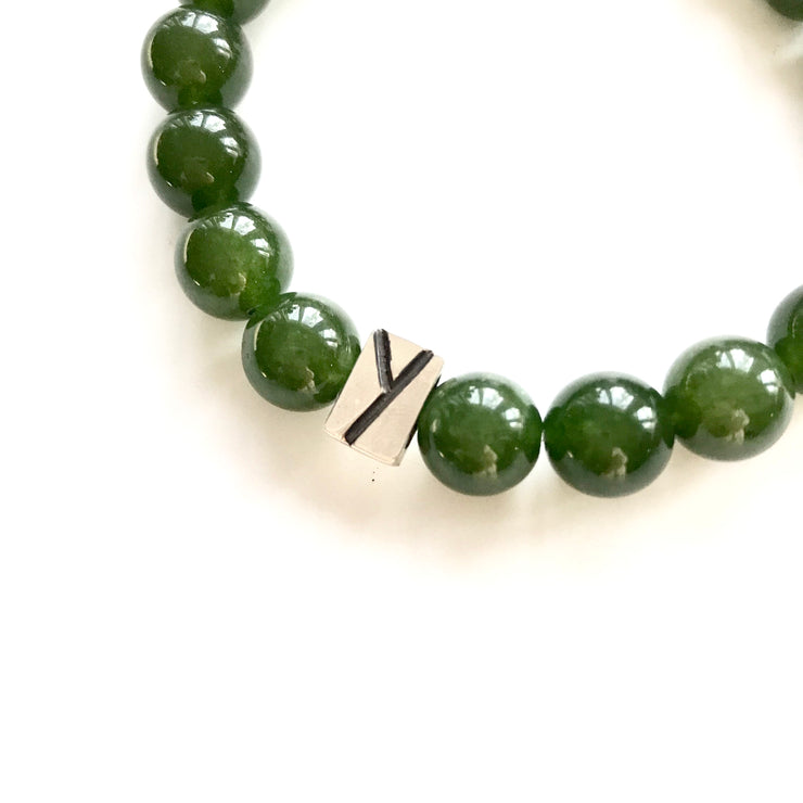 Jade and Quartz Bracelet