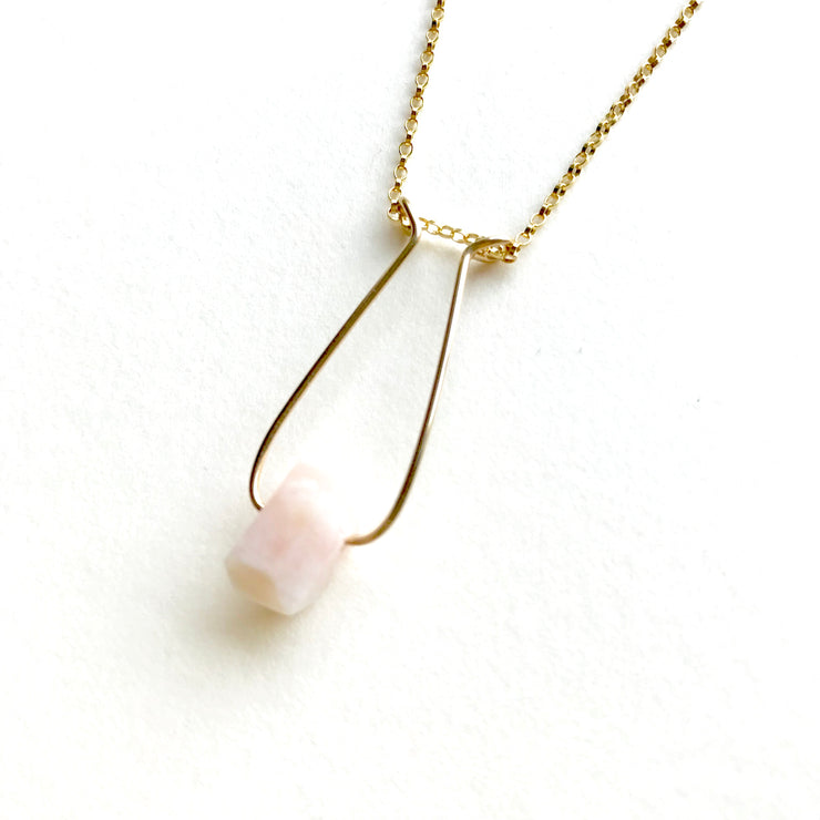 Opal Single Nugget Hope Necklace