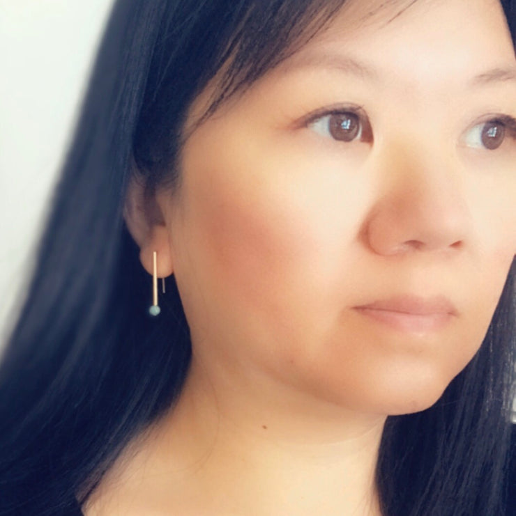 Amazonite Everyday Earrings Petite