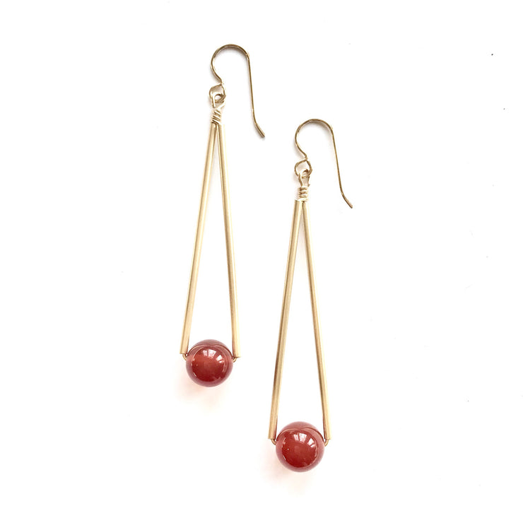 Carnelian Long Triangle and ball