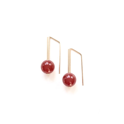 Carnelian Everyday Earrings