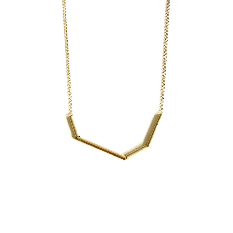 Mini Abstract Tube Necklace